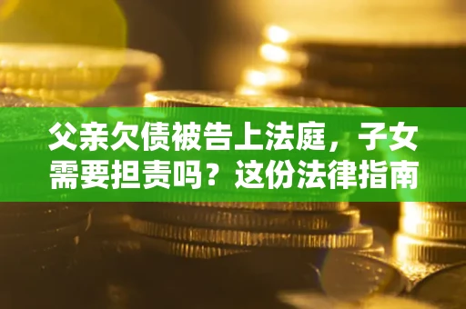 济南父亲欠债被告上法庭，子女需要担责吗？这份法律指南必须看完