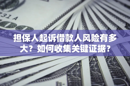 济南担保人起诉借款人风险有多大？如何收集关键证据？